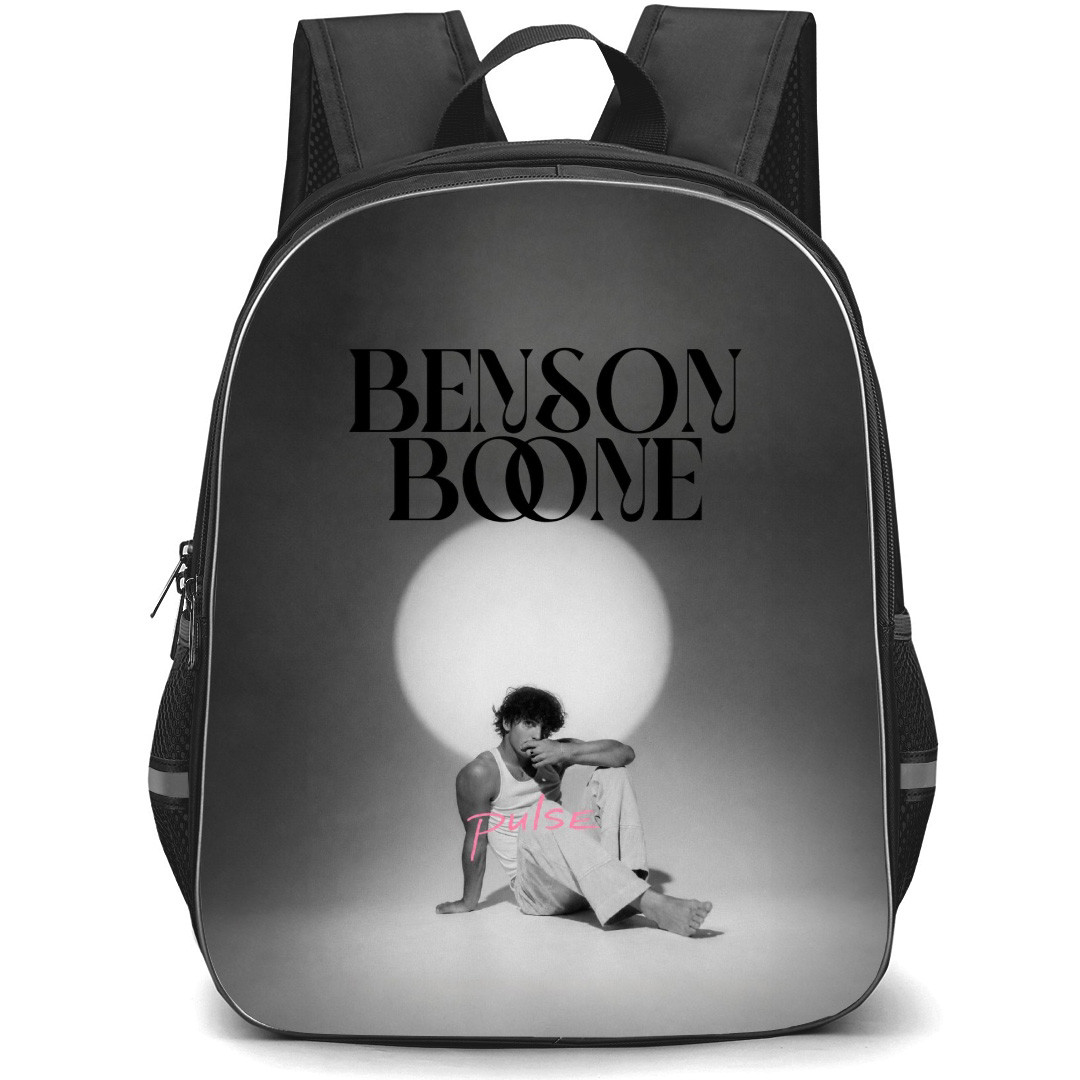 Benson Boone Backpack School Bag StudentPack - Benson Boone Pulse Portrait Greyscale