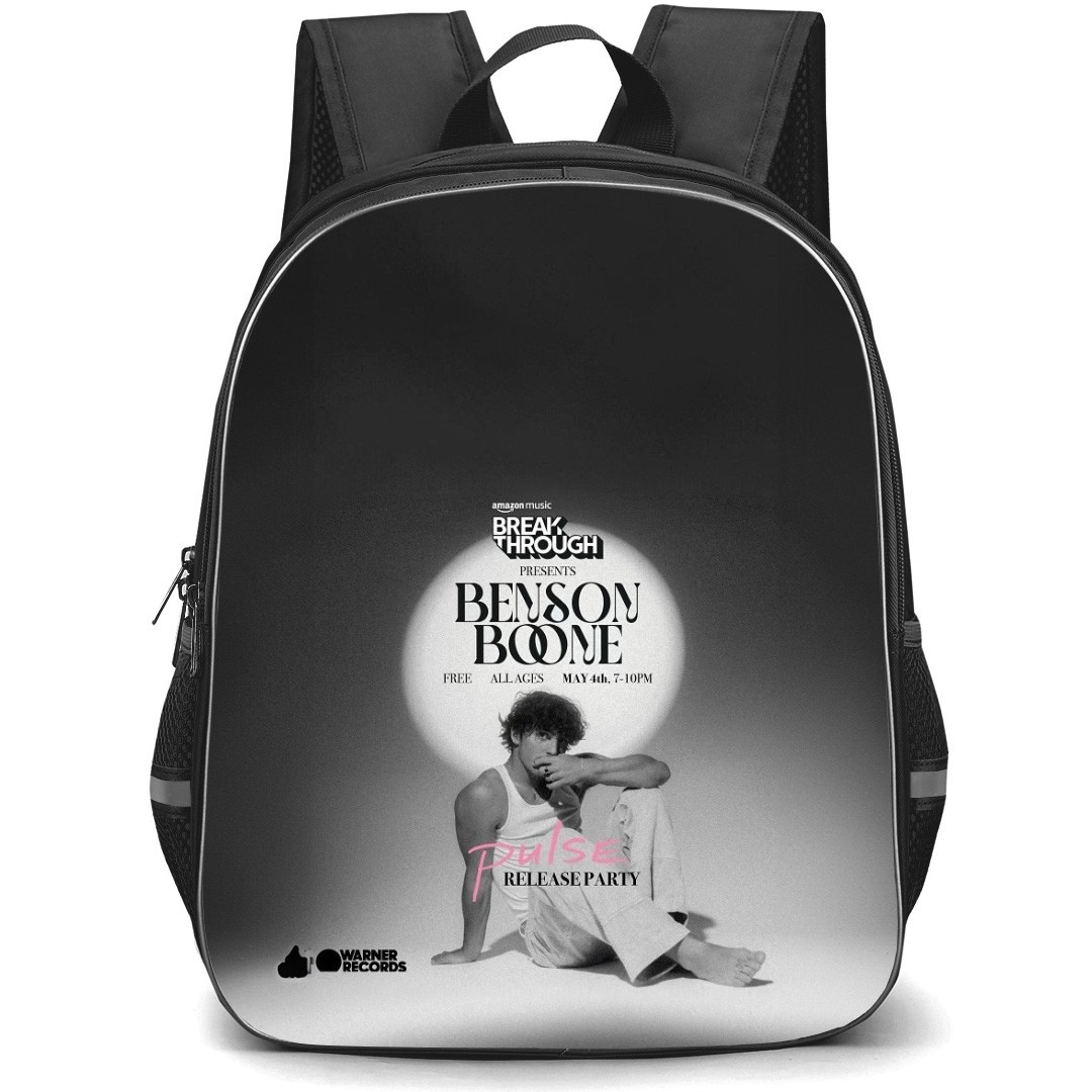 Benson Boone Backpack School Bag StudentPack - Benson Boone Pulse Release Party Poster