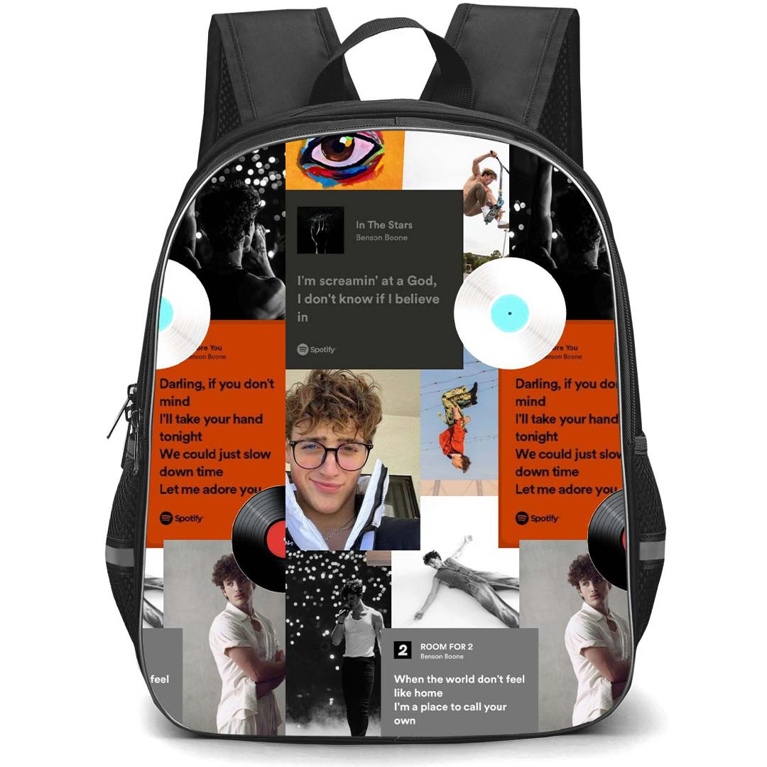 Benson Boone Backpack StudentPack - Benson Boone I Am Screamin At A God Collage Poster