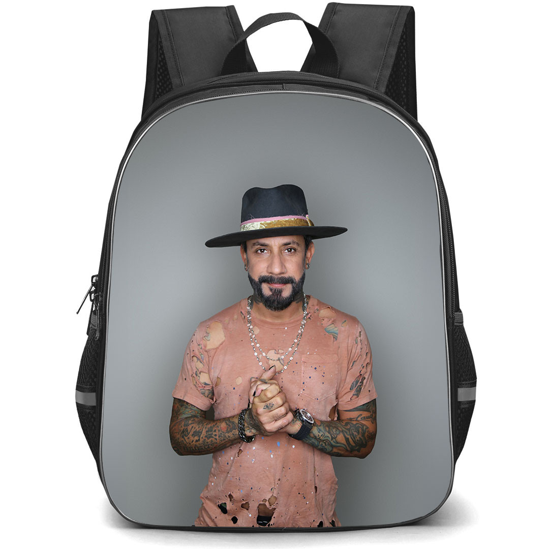 Backstreet Boys AJ McLean Backpack StudentPack - AJ McLean Portrait On Gray Background