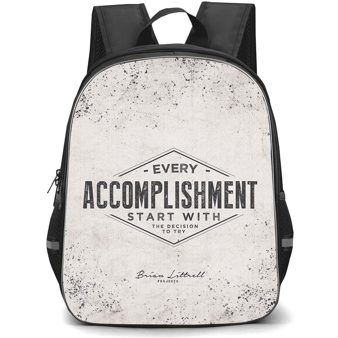 Backstreet Boys Brian Littrell Backpack StudentPack - Brian Littrell Quote Every Accomplishment Start Poster