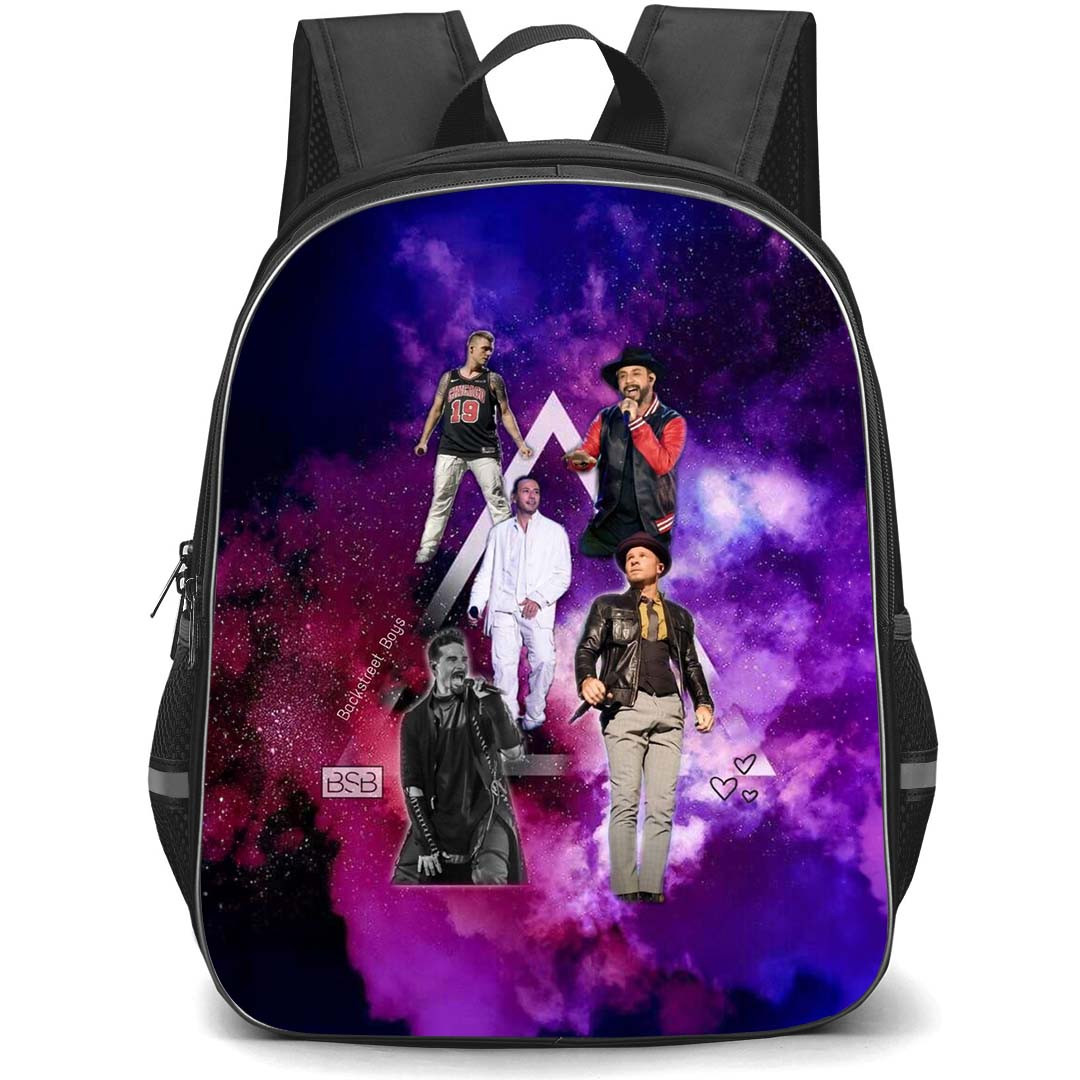 Backstreet Boys Backpack StudentPack - Backstreet Boys On Galaxy Background