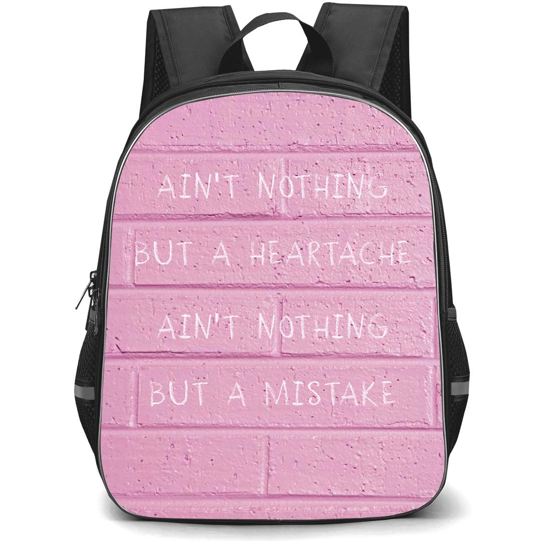 Backstreet Boys Backpack StudentPack - Backstreet Boys Lyrics Aint Nothing On Pink Wall Background