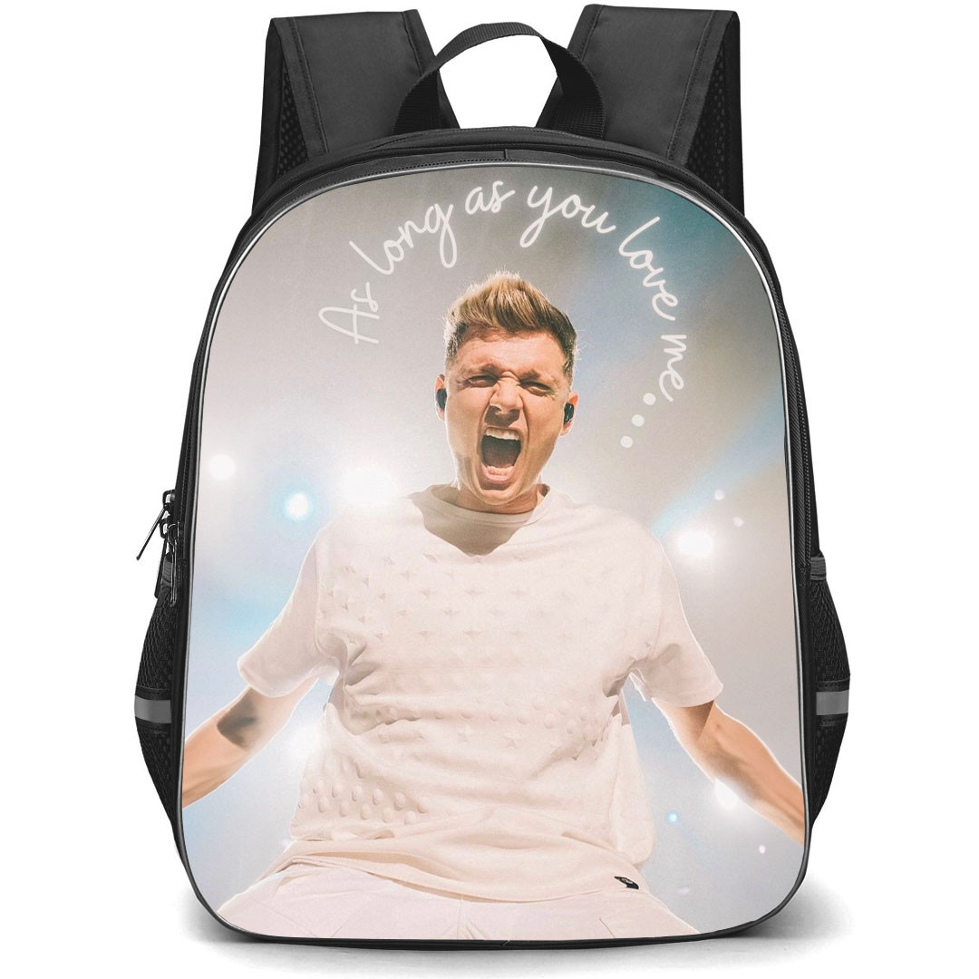 Backstreet Boys Nick Carter Backpack StudentPack - Nick Carter Singing As Long As You Love Poster