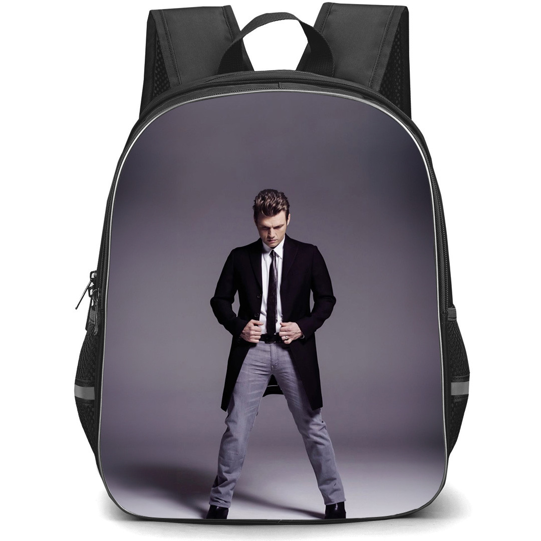 Backstreet Boys Nick Carter Backpack StudentPack - Nick Carter Standing On Gray Background
