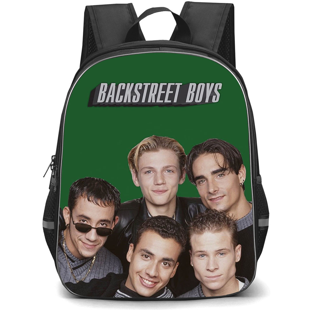 Backstreet Boys Backpack StudentPack - Backstreet Boys Portrait On Green Background