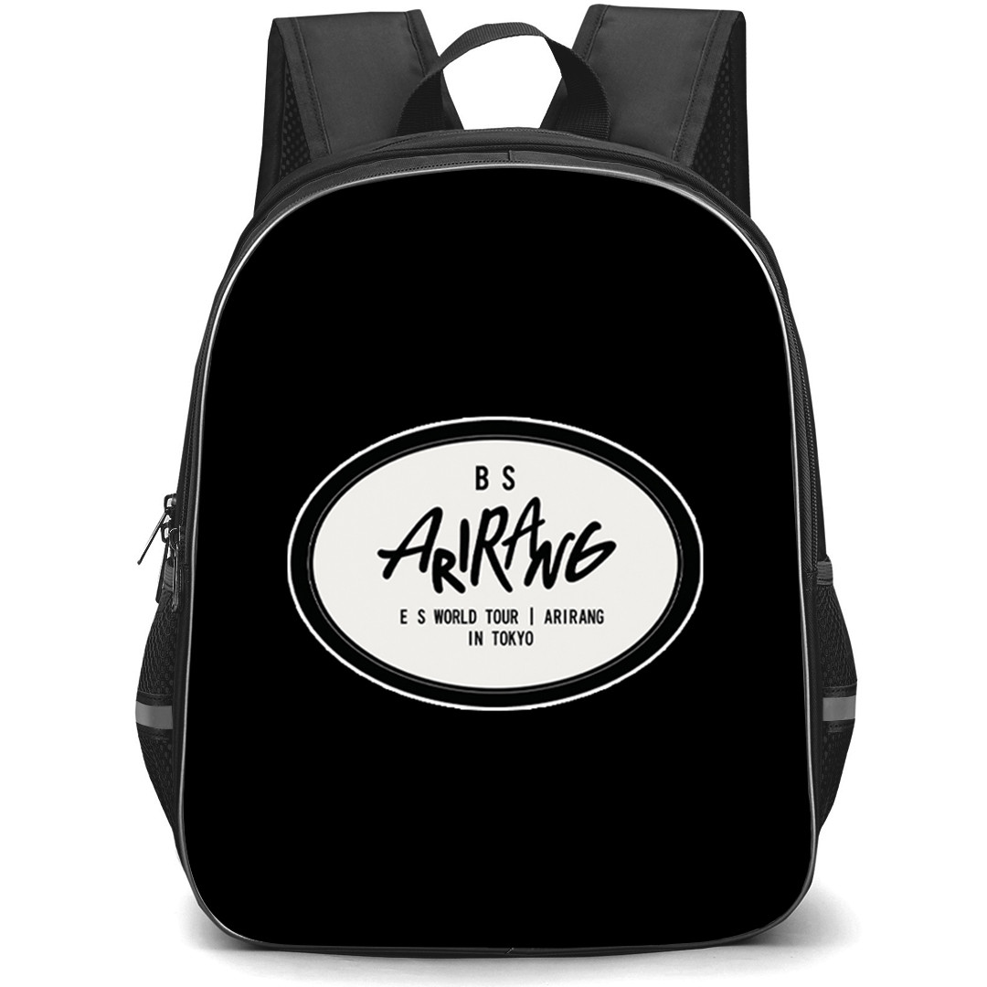 BTS Backpack School Bag StudentPack - BTS Arirang World Tour Acrylic Pins Badges Sticker