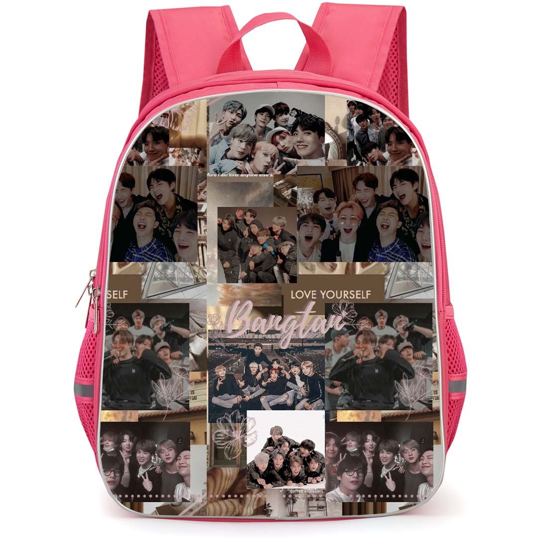 BTS Backpack StudentPack - BTS Army Love Yourself Bangtan Collage Poster