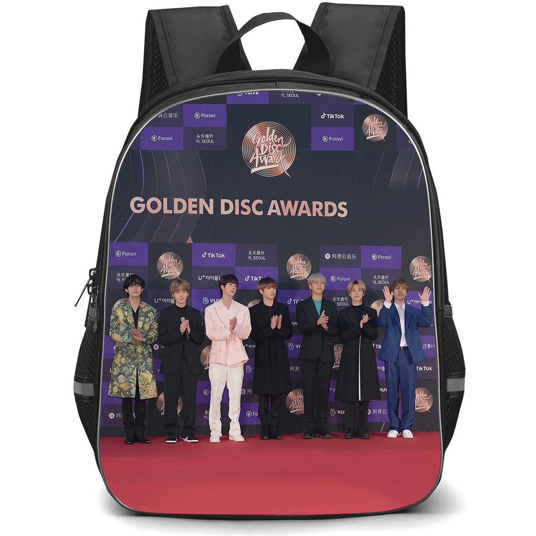 BTS Backpack School Bag StudentPack - BTS On Golden Disc Awards Poster