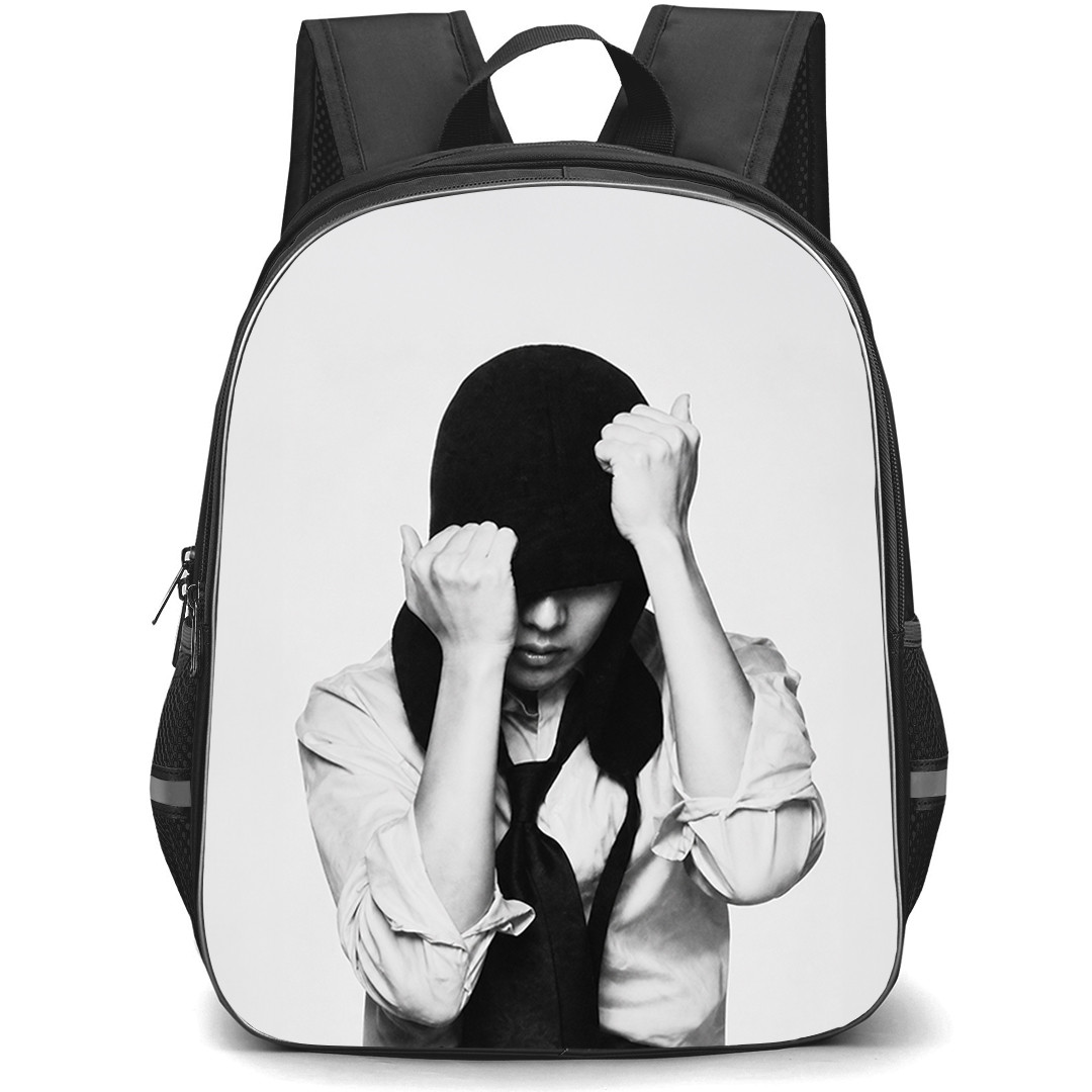 BTS J-HOPE Backpack School Bag StudentPack - J-HOPE Minimal Monochrome Portrait Poster