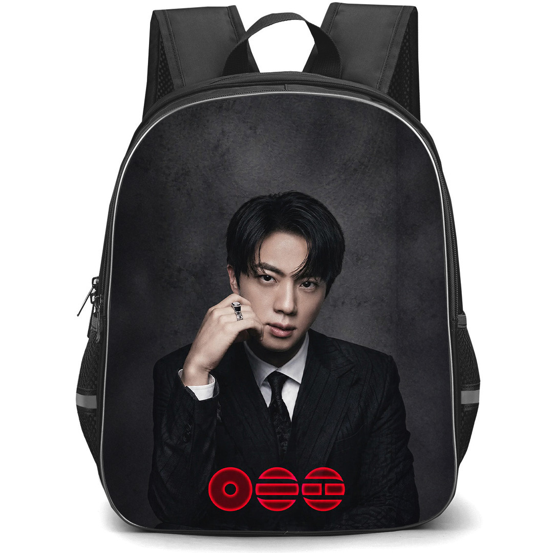 BTS JIN Backpack School Bag StudentPack - JIN The 5th Album Arirang Portrait Poster