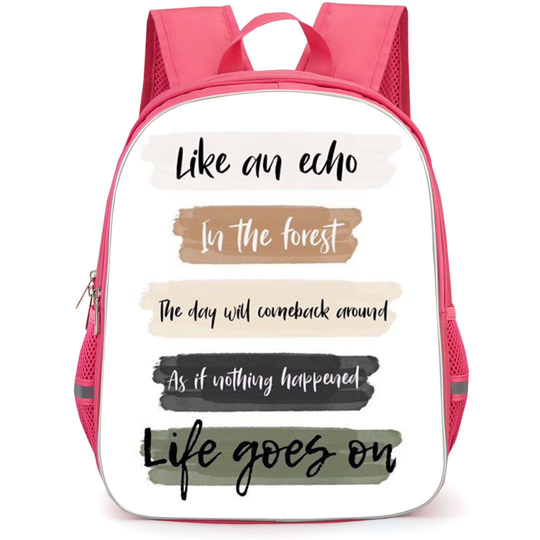 BTS Backpack StudentPack - BTS Lyrics Like An Echo In The Forest Poster