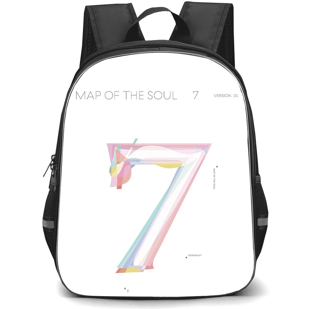 BTS Backpack School Bag StudentPack - BTS Map Of The Soul 7 Version 01 Album Cover Poster