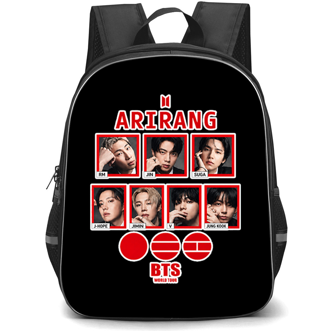 BTS Backpack School Bag StudentPack - BTS Members World Tour Portrait Sticker