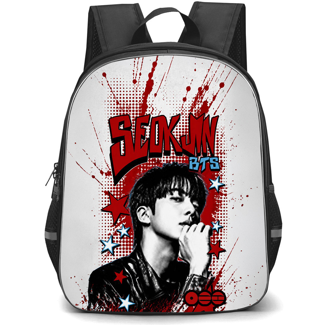 BTS SEOK-JIN Backpack School Bag StudentPack - SEOK-JIN 2026 Arirang World Tour Pop Art Poster