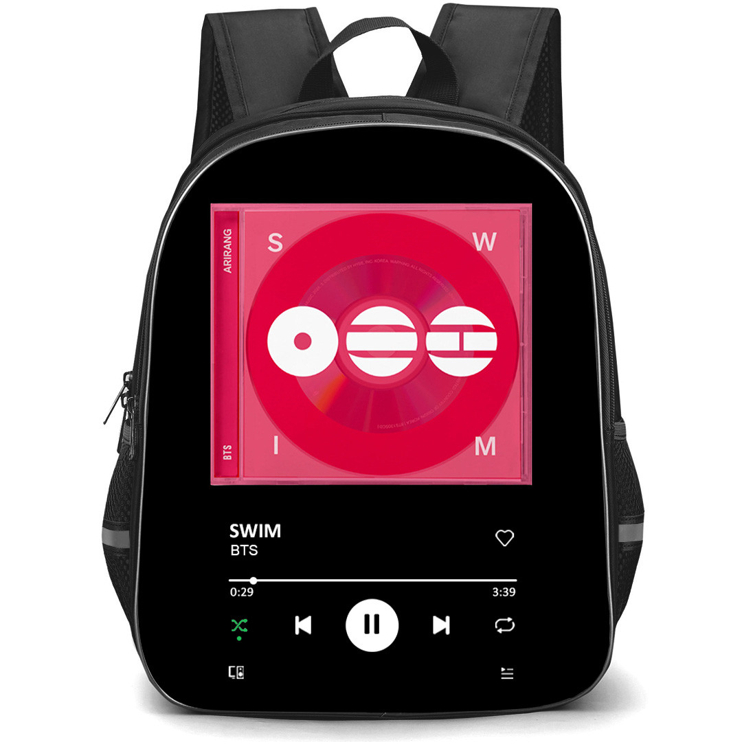 BTS Backpack School Bag StudentPack - BTS SWIM Album CD Cover Pink Theme Poster