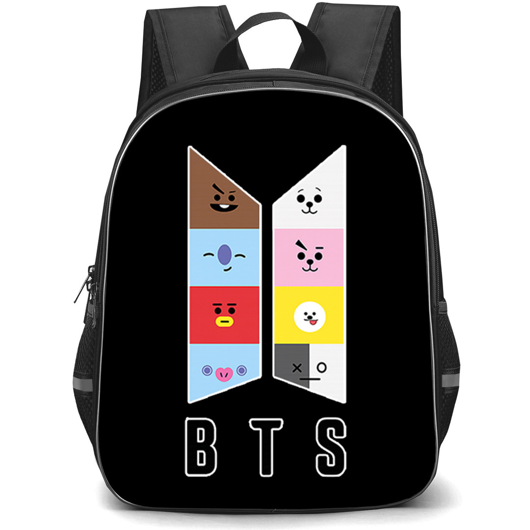 BTS Backpack School Bag StudentPack - BTS X BT21 Sticker