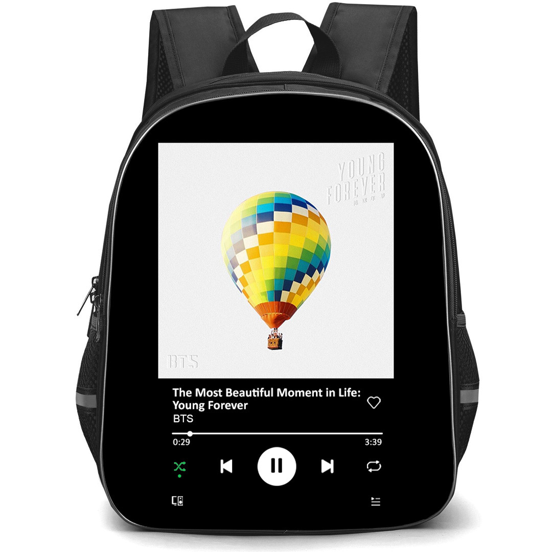 BTS Backpack School Bag StudentPack - BTS Young Forever Balloon Cover Art Poster