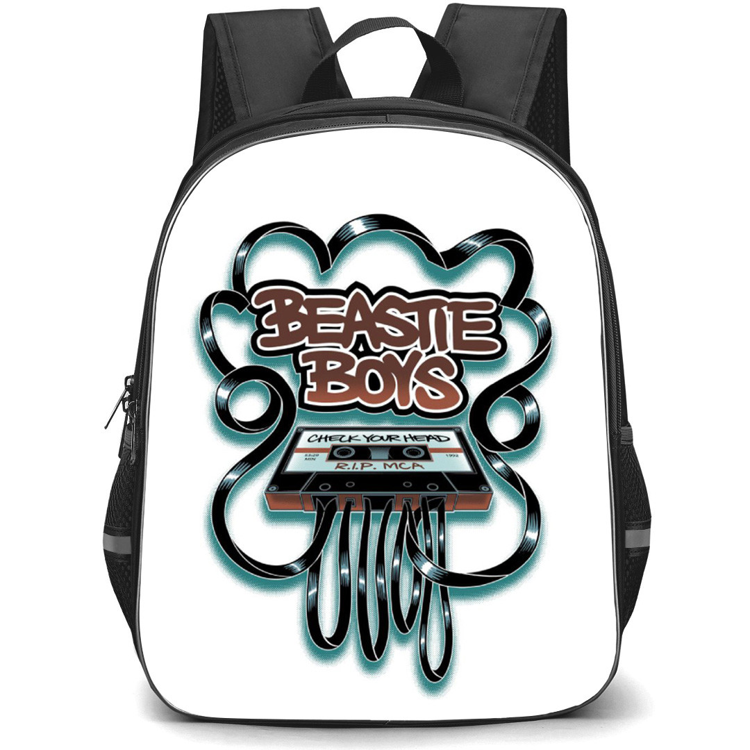 Beastie Boys Backpack School Bag StudentPack - Cassette Series Illustration In White Background