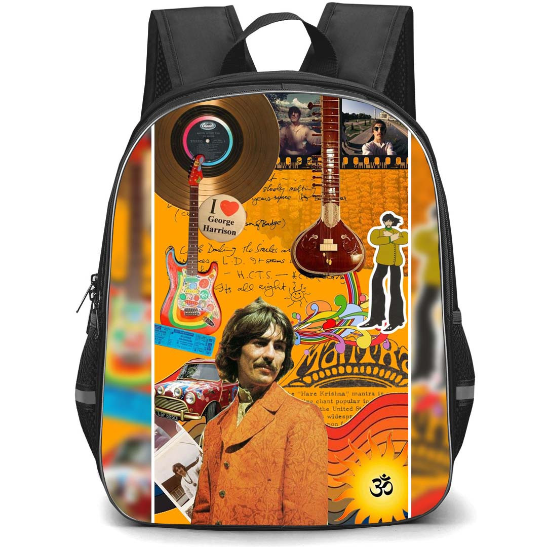 The Beatles George Harrison Backpack StudentPack - The Beatles George Harrison Britneys Shuffle Poster