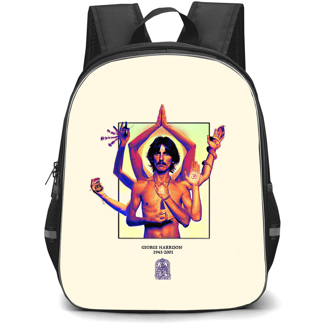 The Beatles George Harrison Backpack StudentPack - The Beatles George Harrison As A Hinduism God Poster