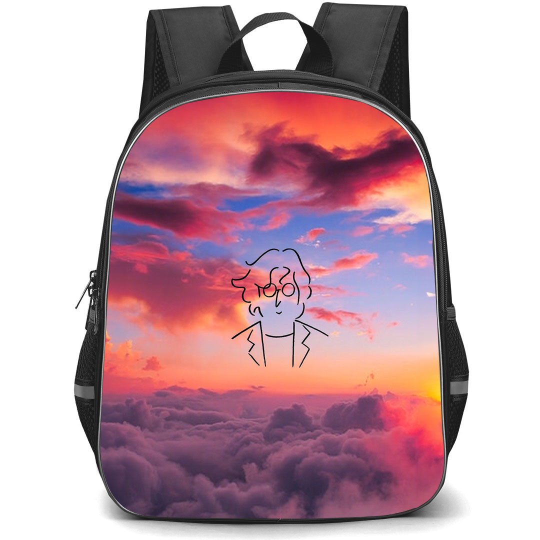 The Beatles John Lennon Backpack StudentPack - The Beatles John Lennon Drawing On Sky Poster