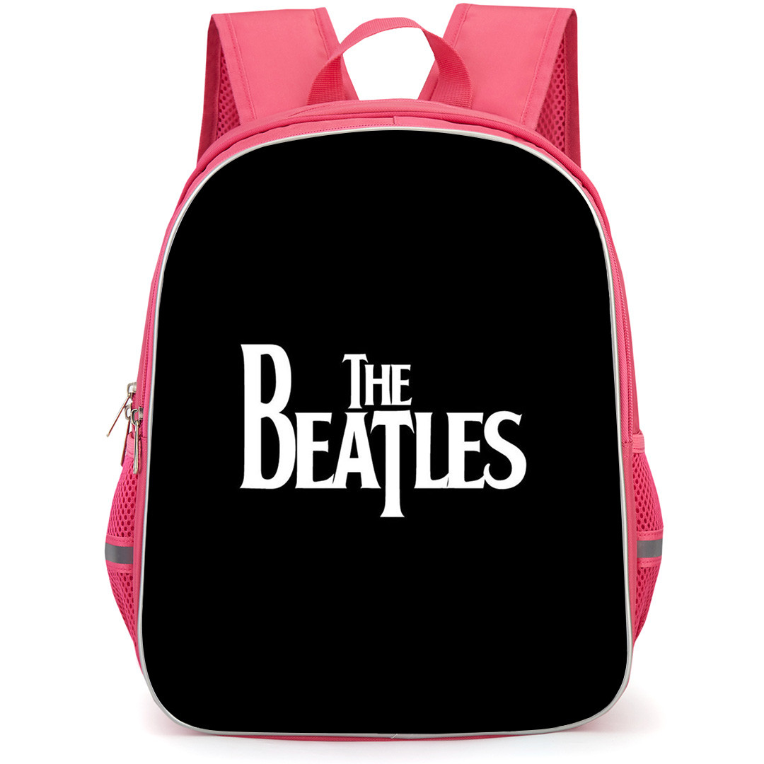The Beatles Backpack StudentPack - The Beatles Logo On Black Background