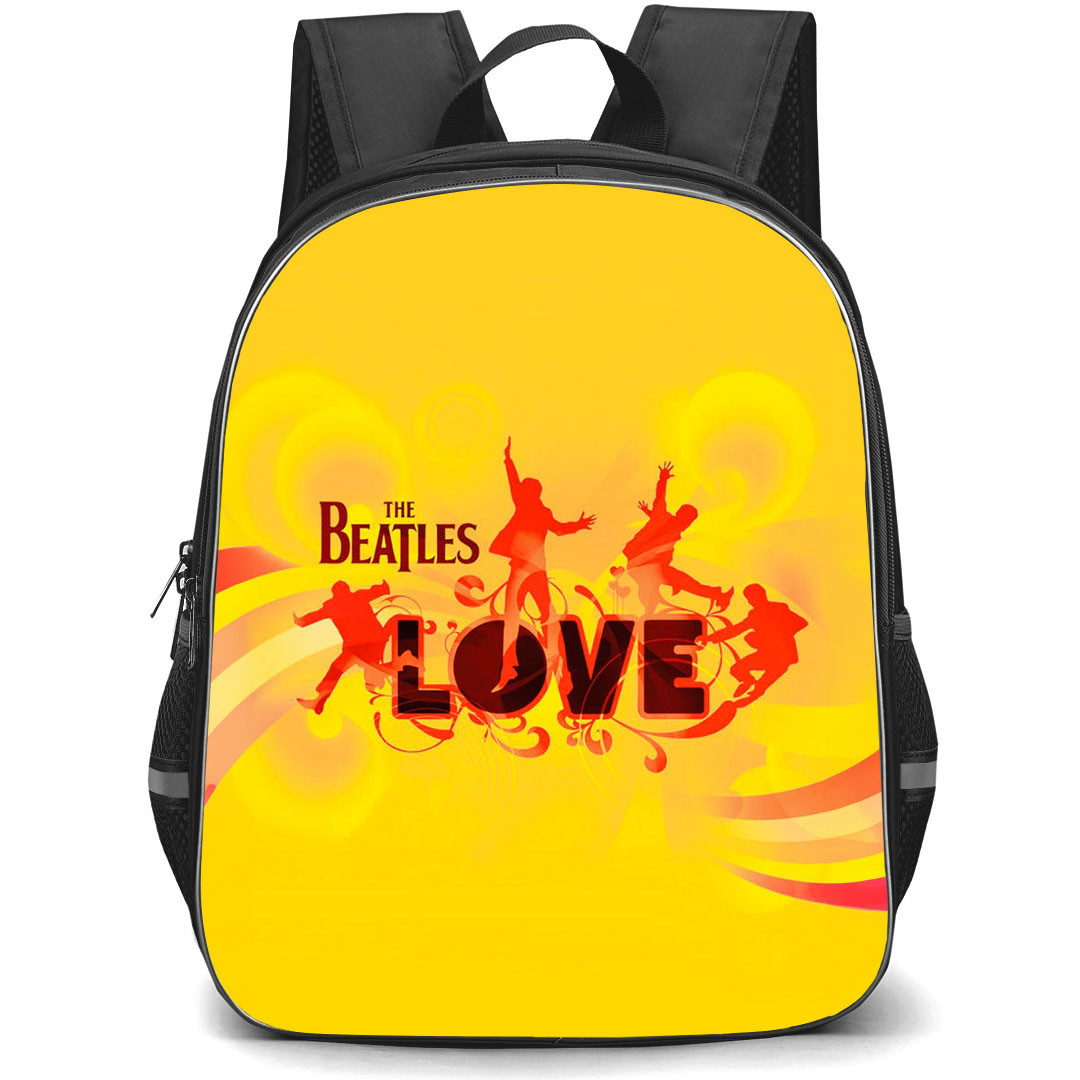 The Beatles Backpack StudentPack - The Beatles Love Music Yellow Poster