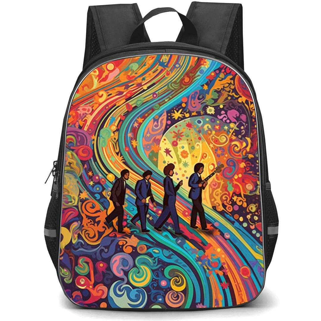 The Beatles Backpack StudentPack - The Beatles Psychedelic Art Poster