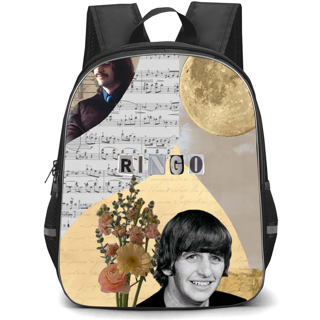 The Beatles Ringo Starr Backpack StudentPack - The Beatles Ringo Starr Collage Poster
