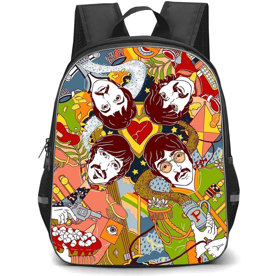 The Beatles Backpack StudentPack - The Beatles Vintage 1960s Poster