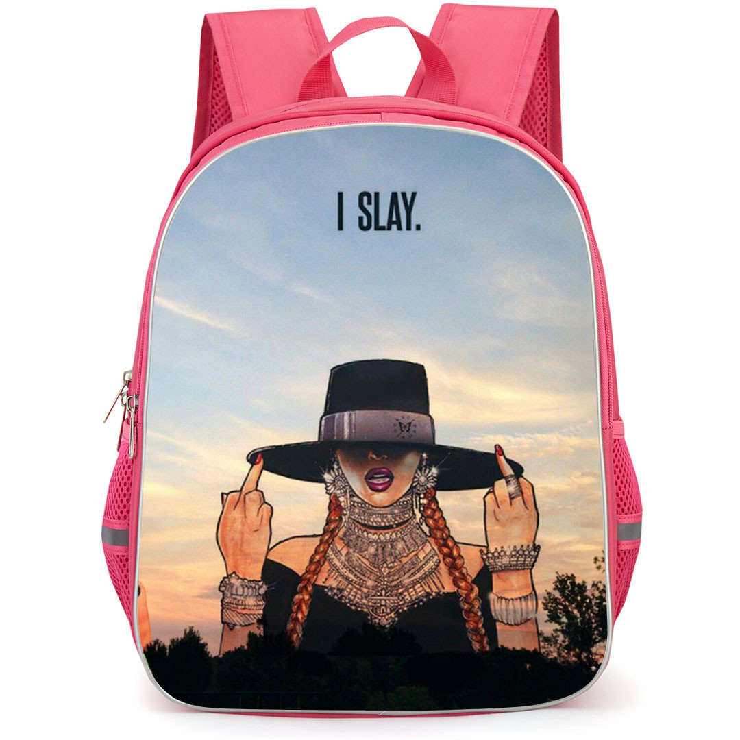 Beyonce Backpack StudentPack - Beyonce I Slay Cartoon Art Poster