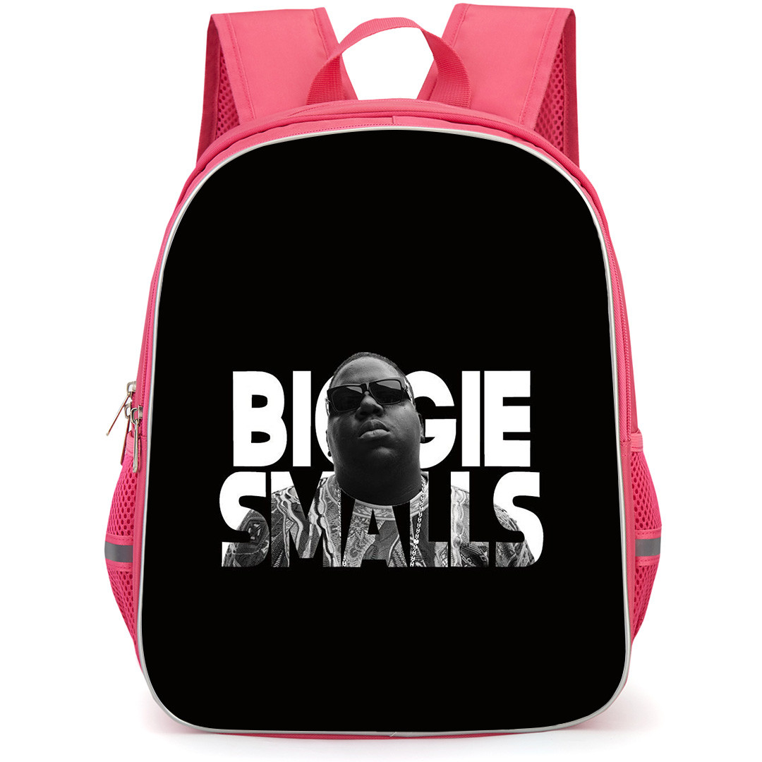 Biggie Smalls Backpack StudentPack - Biggie Smalls Grayscale Word Art On Black Background
