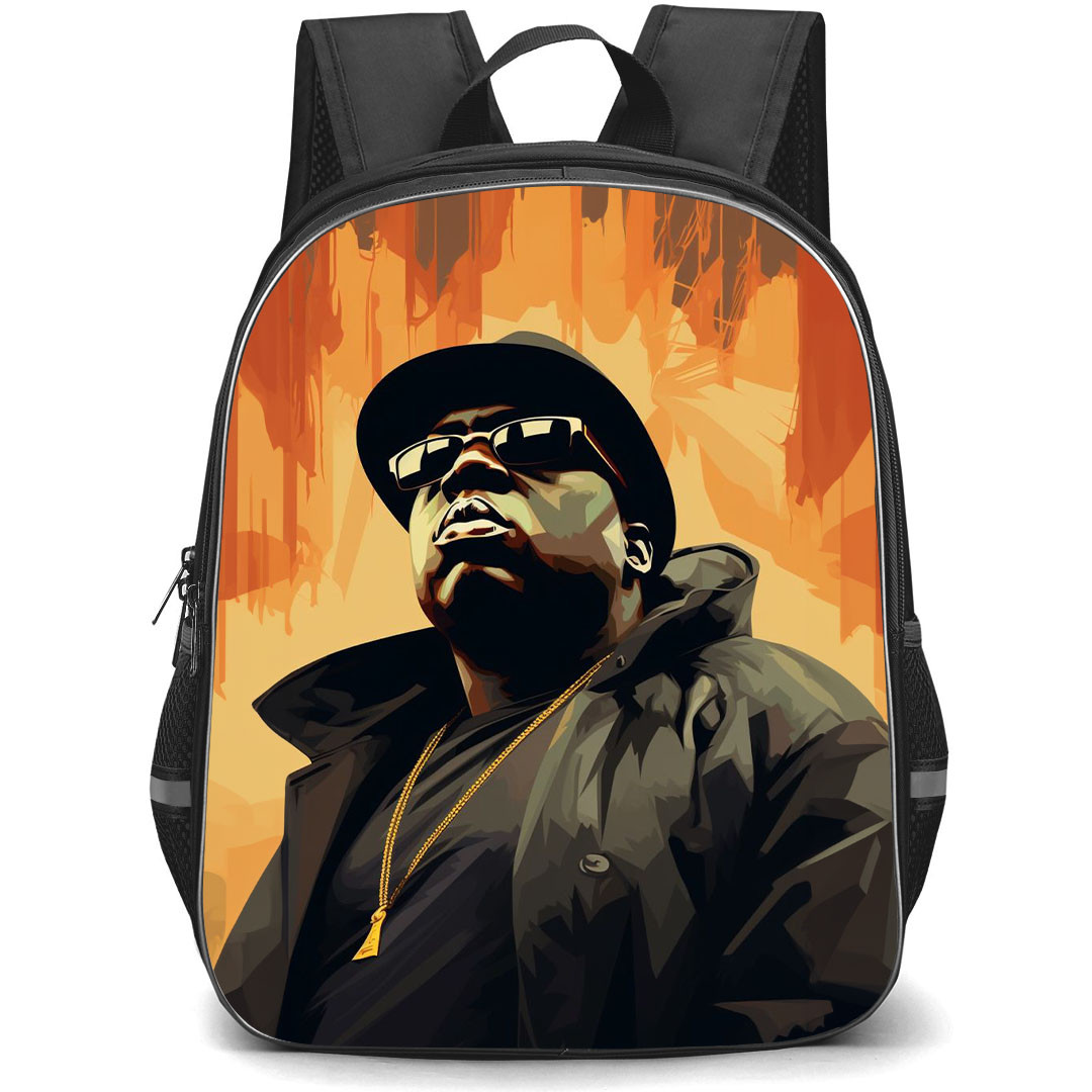 Biggie Smalls Backpack StudentPack - Biggie Smalls Portrait Illustration Art Poster
