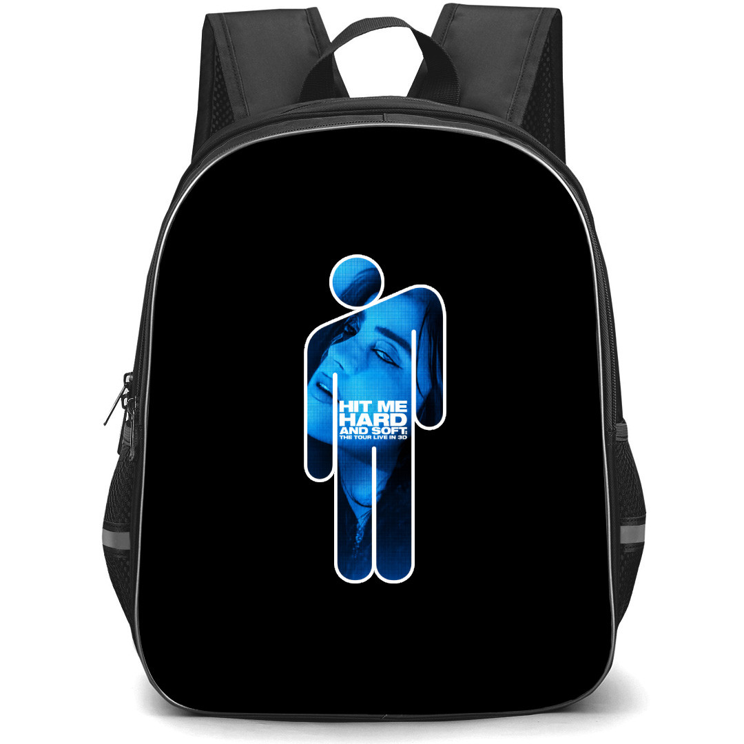 Billie Eilish Hit Me Hard and Soft The Tour Backpack School Bag StudentPack - Billie Eilish Hit Me Hard and Soft The Tour Album Sticker