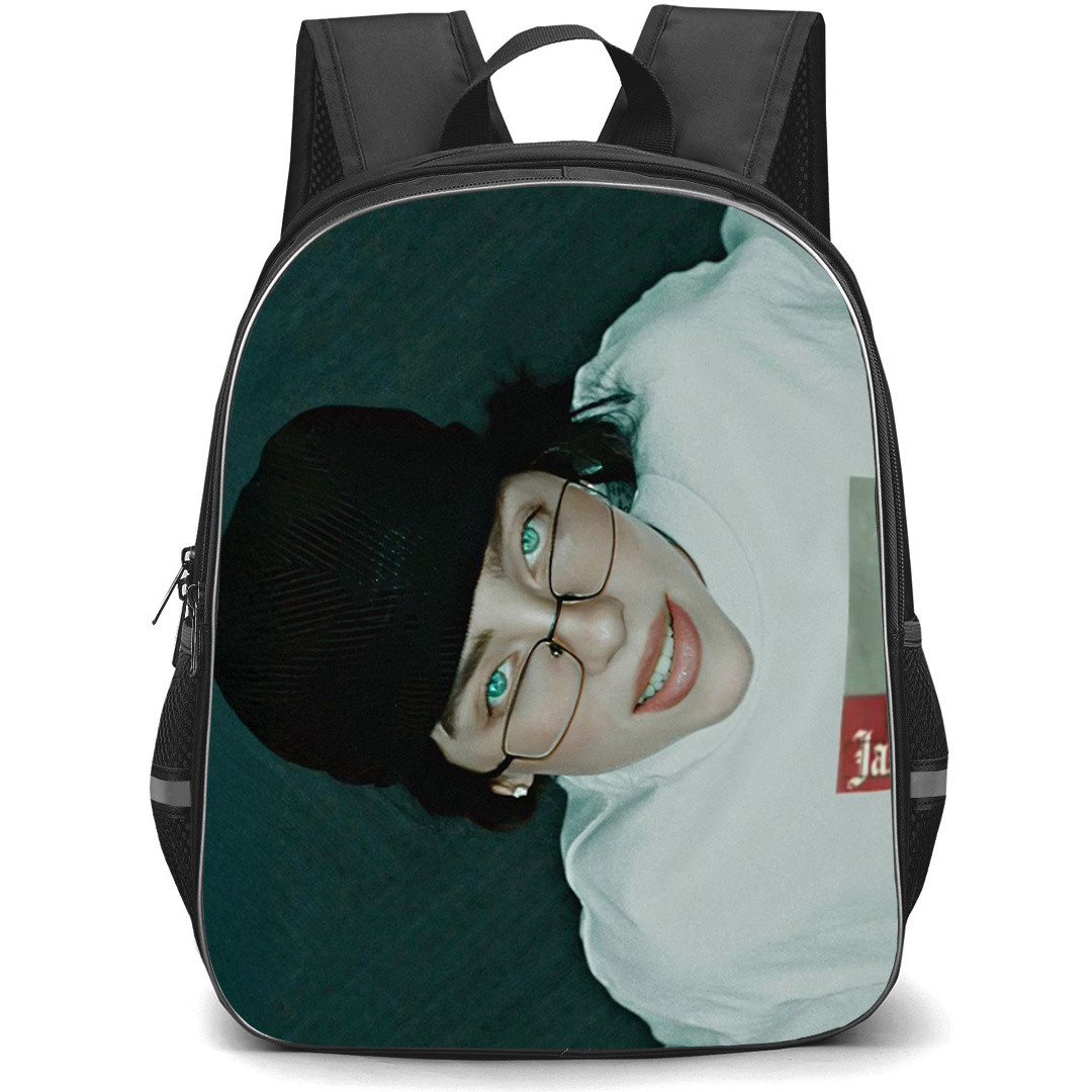 Billie Eilish Backpack StudentPack - Billie Eilish Birds Of The Feather Looks Up