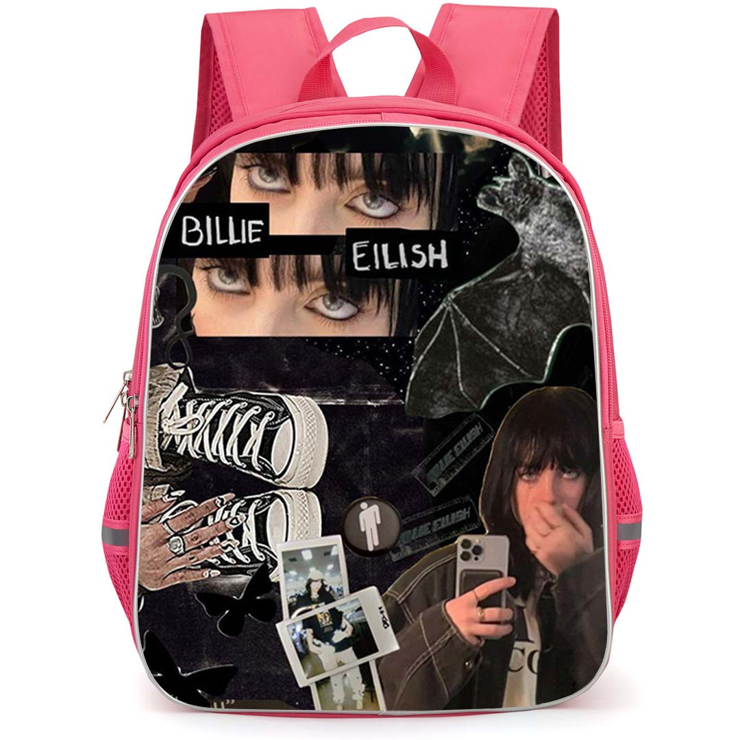 Billie Eilish Beyonce Backpack StudentPack - Billie Eilish Black And White Collage