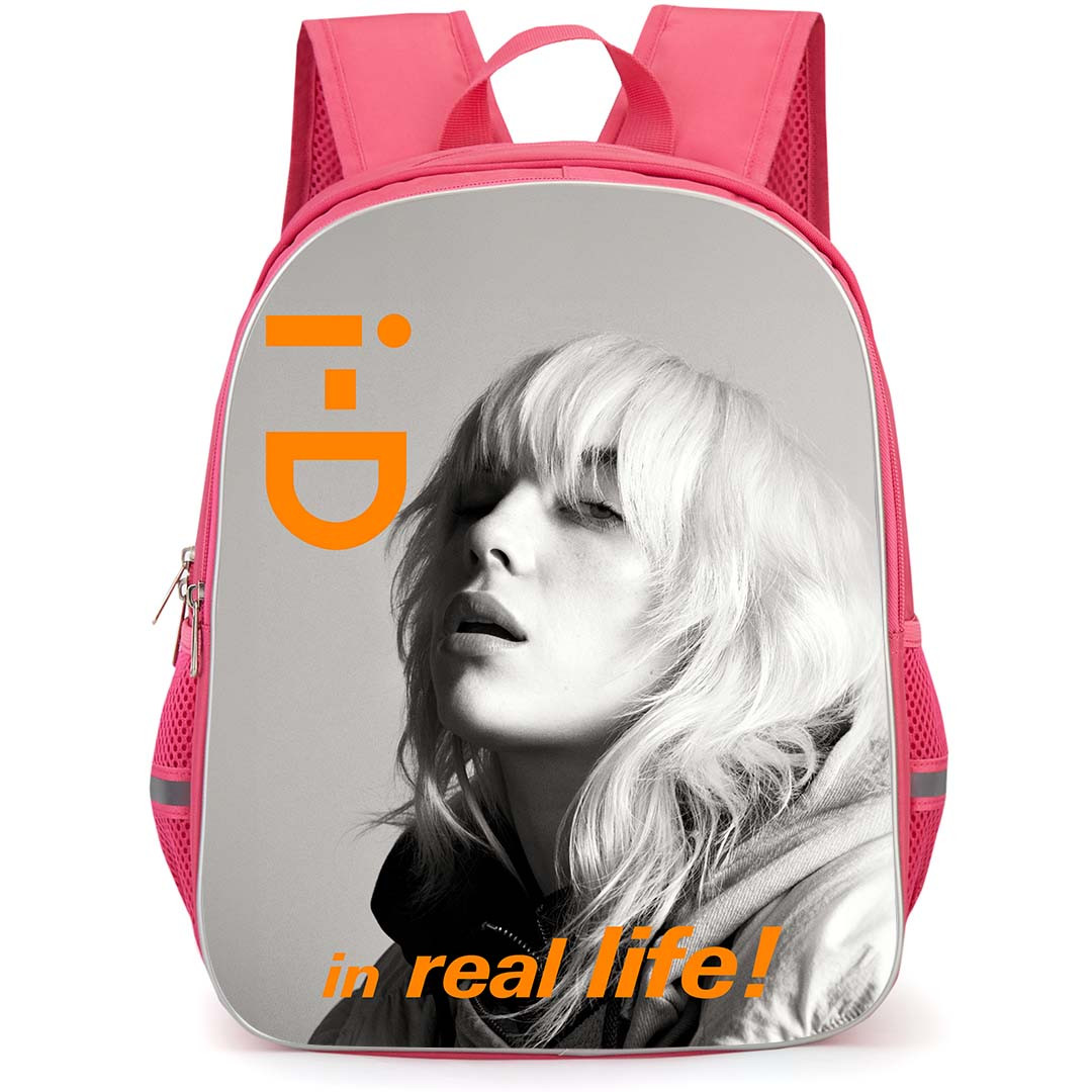Billie Eilish Beyonce Backpack StudentPack - Billie Eilish Is On The Cover of i-D Grayscale Poster