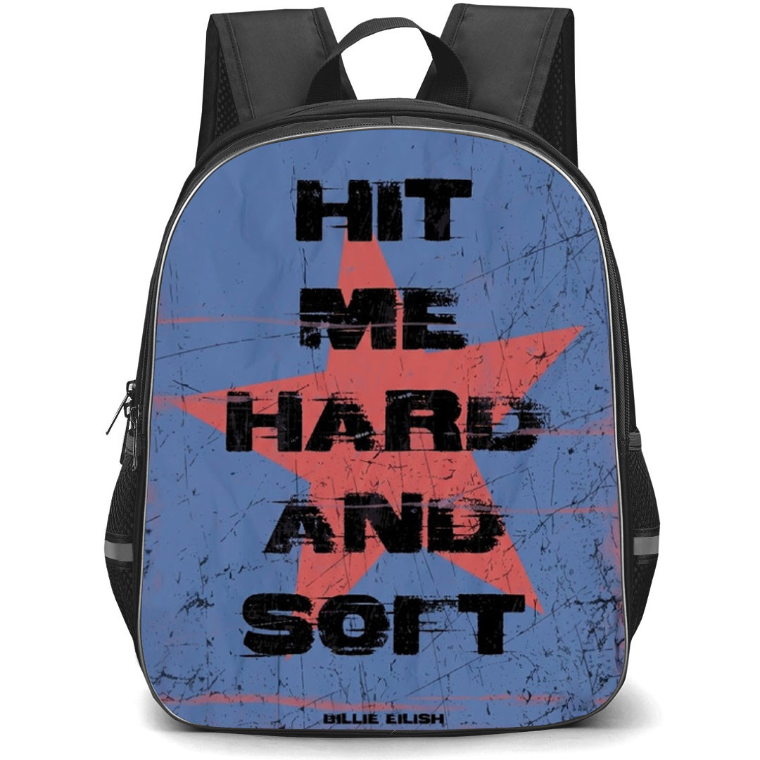 Billie Eilish Hit Me Hard and Soft The Tour Backpack School Bag StudentPack - Billie Eilish Hit Me Hard and Soft The Tour Hit Me Hard Grunge Album Cover Art