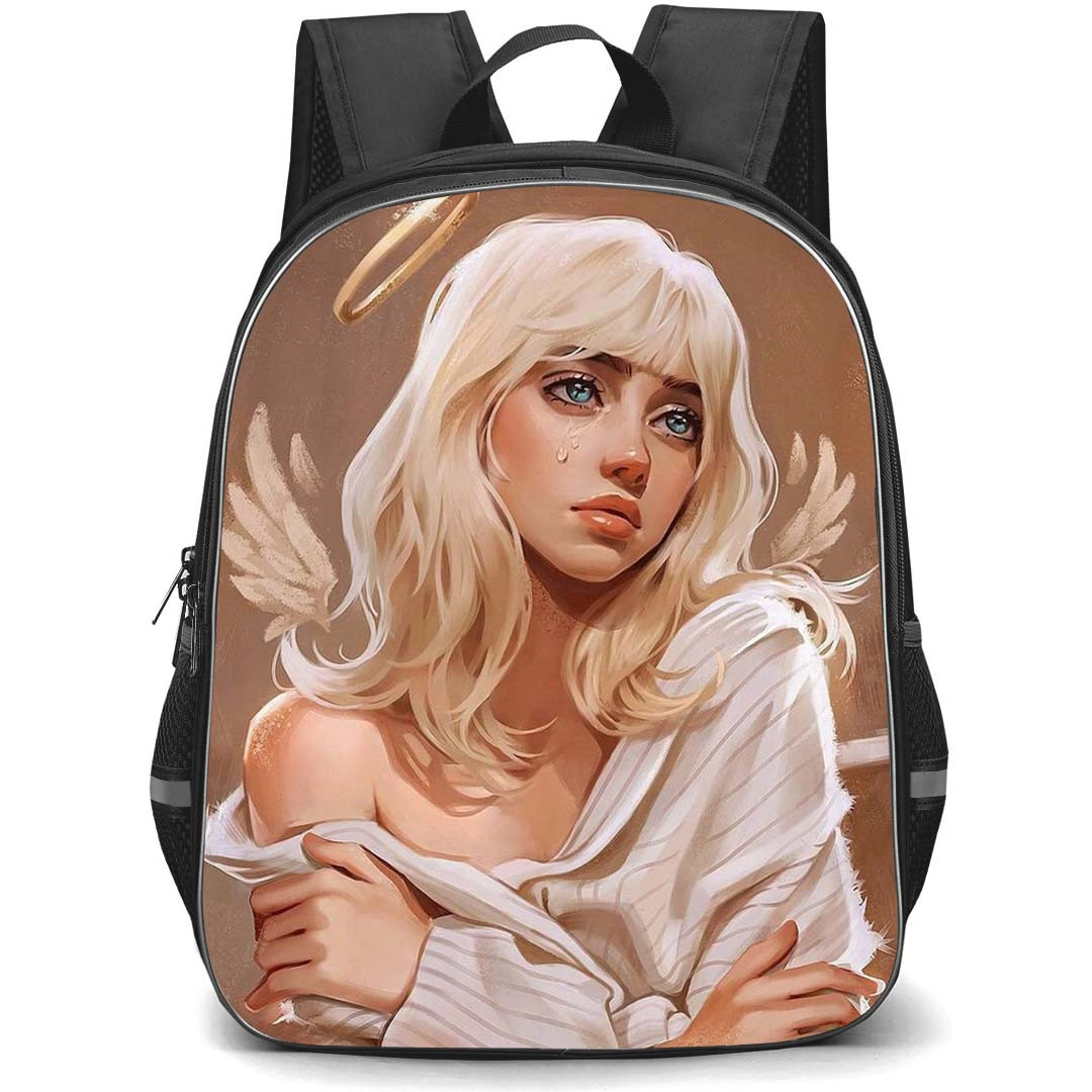 Billie Eilish Backpack StudentPack - Billie Eilish Portrait Digital Art Poster
