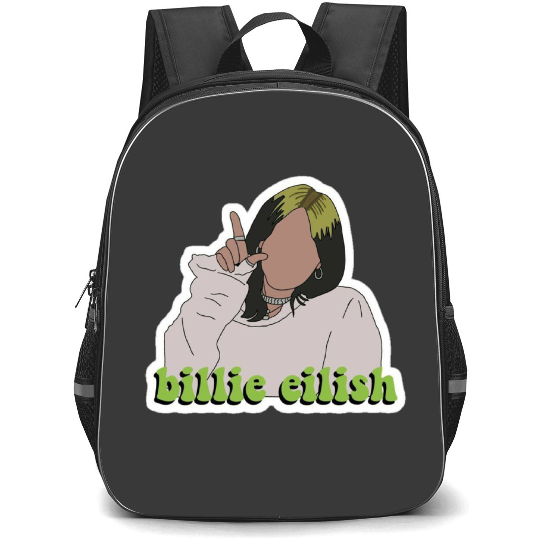 Billie Eilish Backpack Student Pack - Portrait Vector Art Sticker