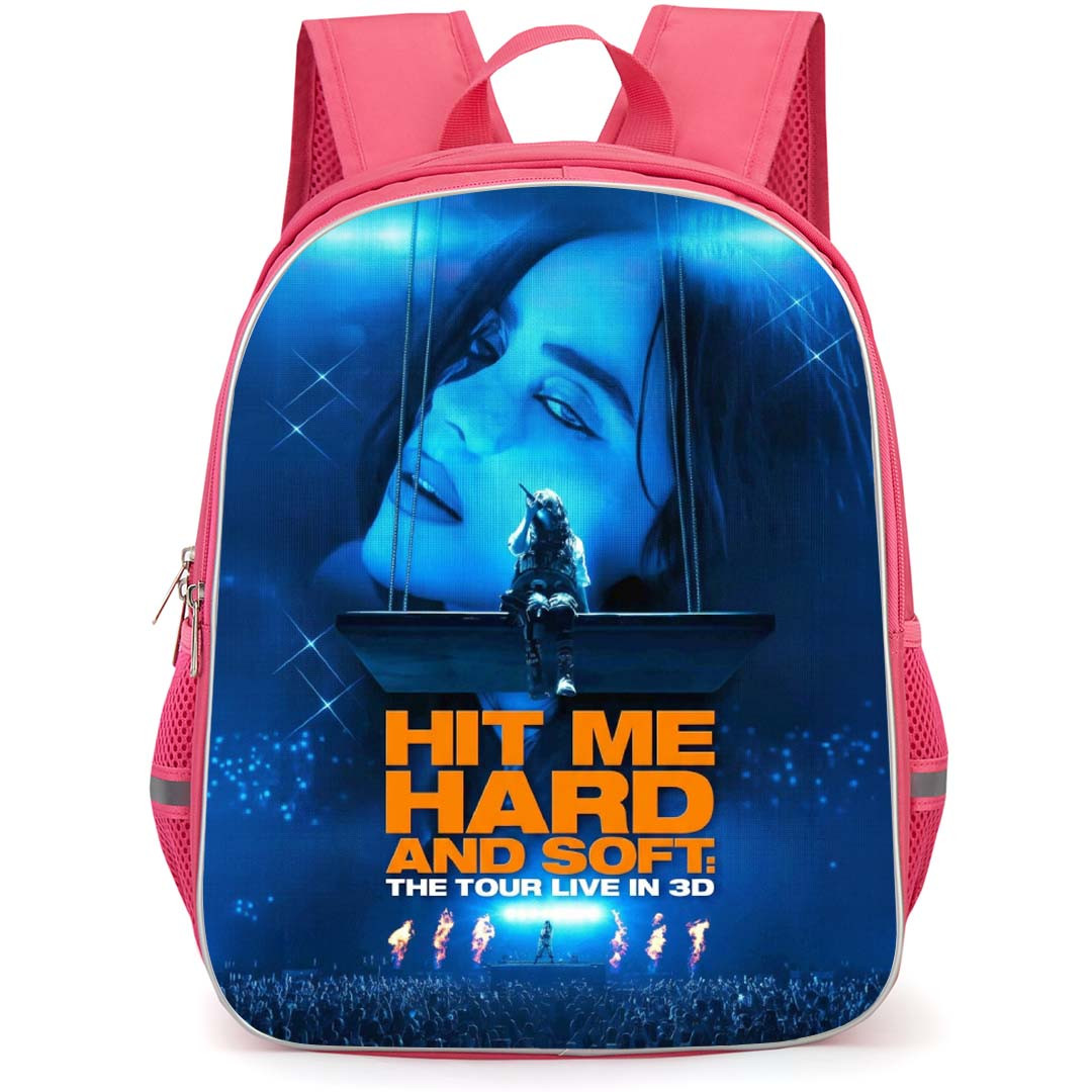 Billie Eilish Hit Me Hard and Soft The Tour Backpack School Bag StudentPack - Billie Eilish Hit Me Hard and Soft The Tour Concert Poster