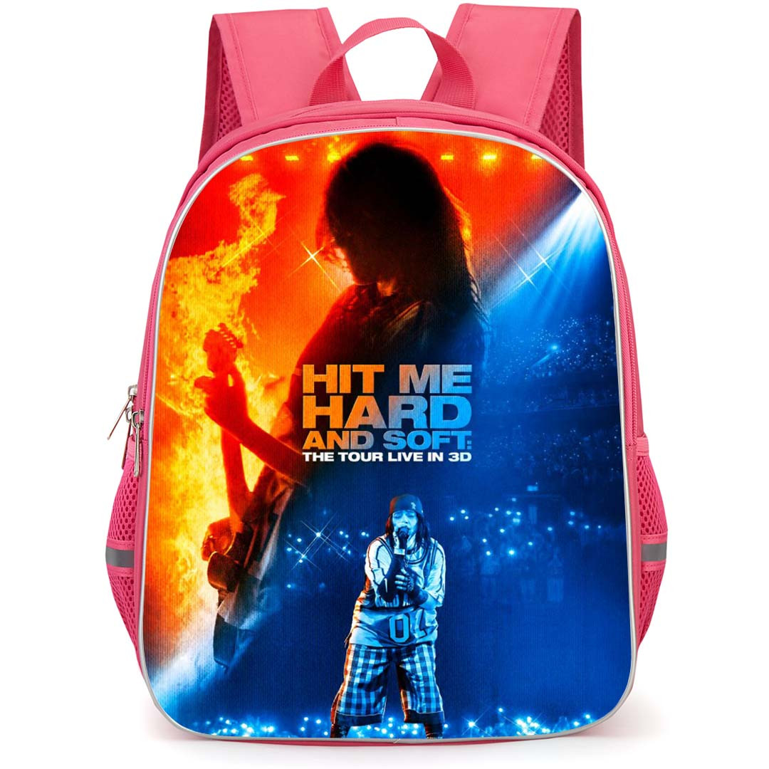 Billie Eilish Hit Me Hard and Soft The Tour Backpack School Bag StudentPack - Billie Eilish Hit Me Hard and Soft The Tour Live 3d Concert Poster