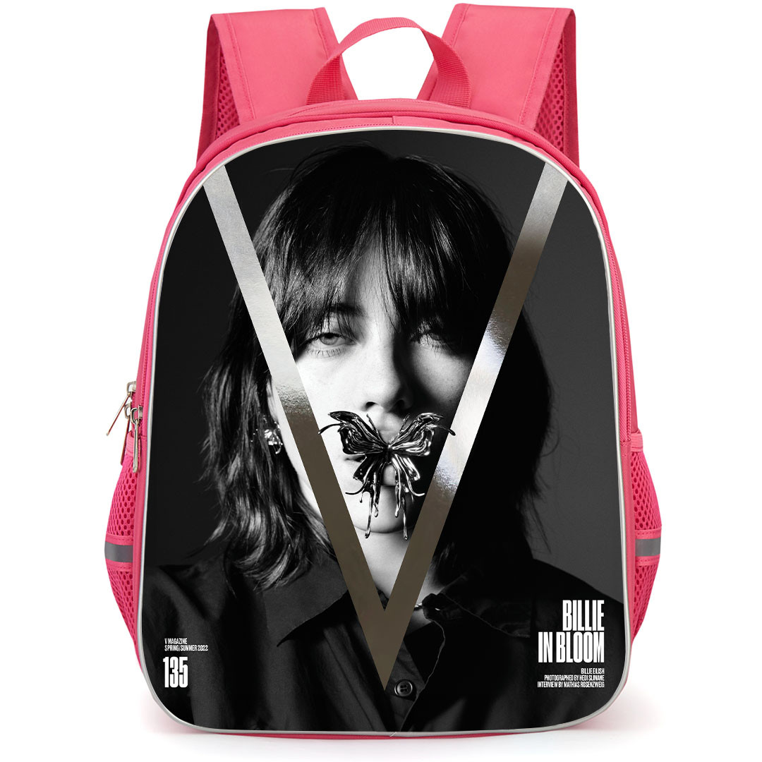 Billie Eilish Beyonce Backpack StudentPack - Billie Eilish V Magazine 135 Spring Summer 2022 Cover Grayscale