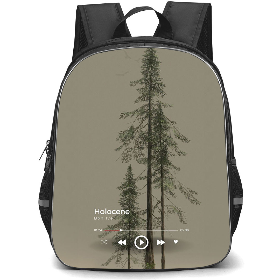 Bon Iver Backpack StudentPack - Bon Iver Holocene Song Playing Poster