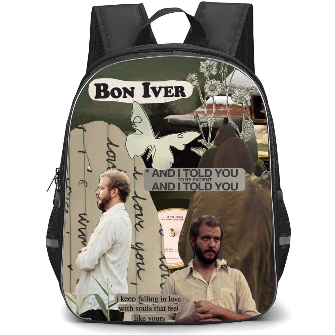 Bon Iver Backpack StudentPack - Bon Iver And I Told You To Be Patient Poster