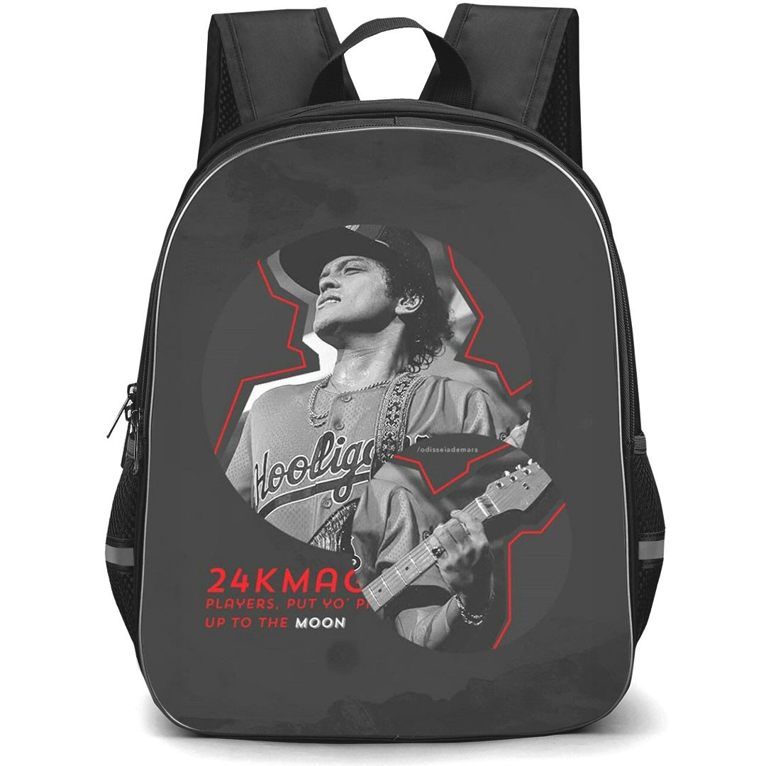 Bruno Mars Backpack StudentPack - Bruno Mars 24K Magic Grayscale Poster