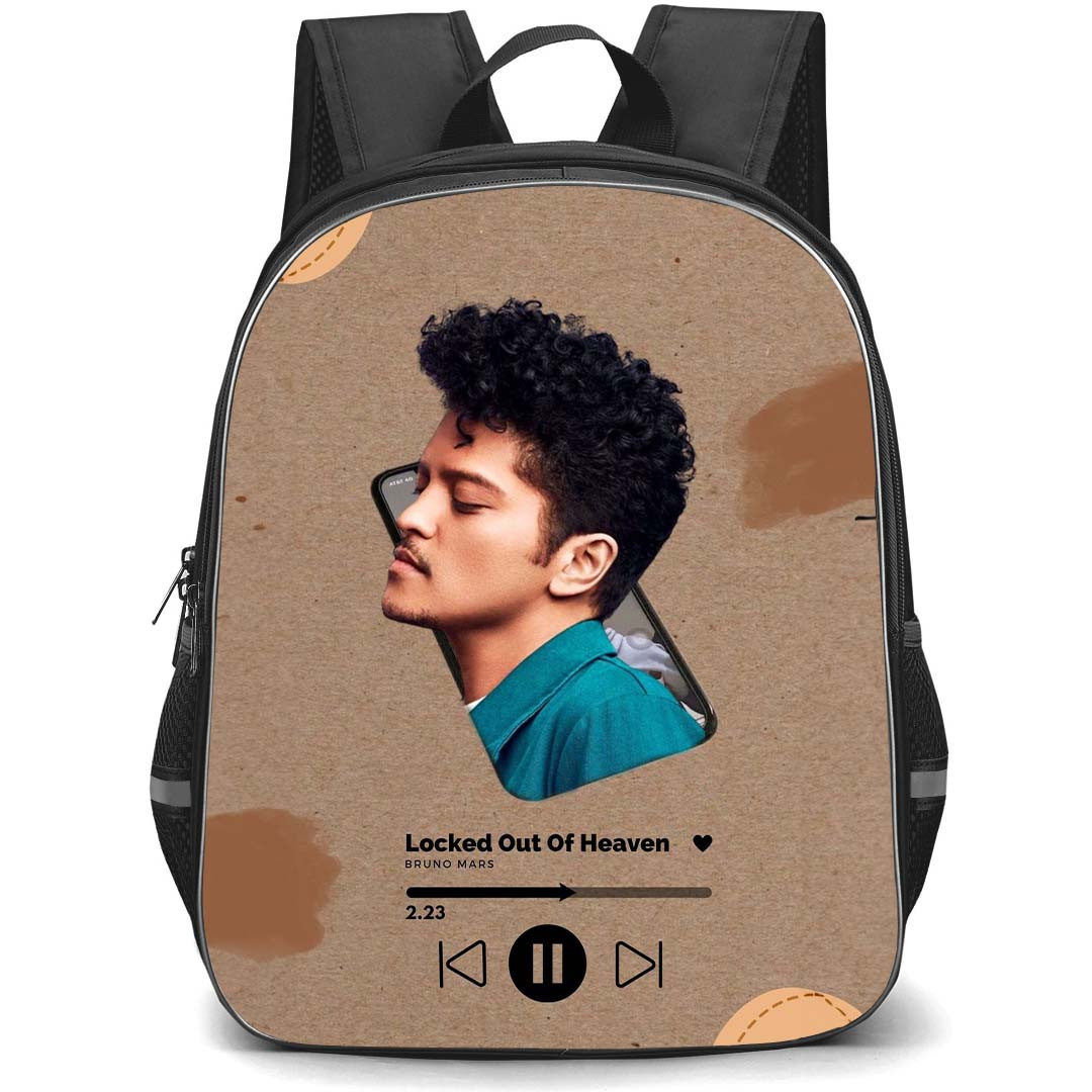 Bruno Mars Backpack StudentPack - Bruno Mars Lock Out of Heaven Interface Poster
