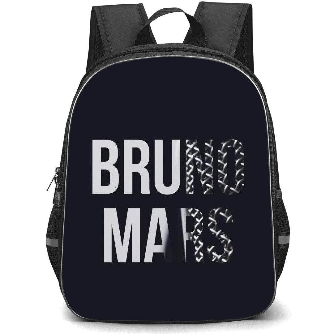 Bruno Mars Backpack StudentPack - Bruno Mars Logo Word Art On Black Background