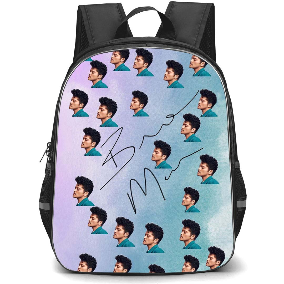 Bruno Mars Backpack StudentPack - Bruno Mars Side Avatar Pattern Art Poster